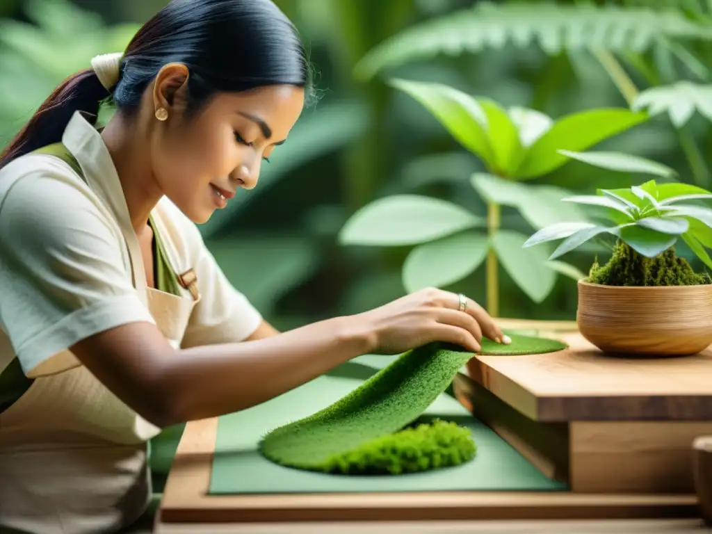 Un artesano digital crea con certificación ecológica en armonía con la naturaleza