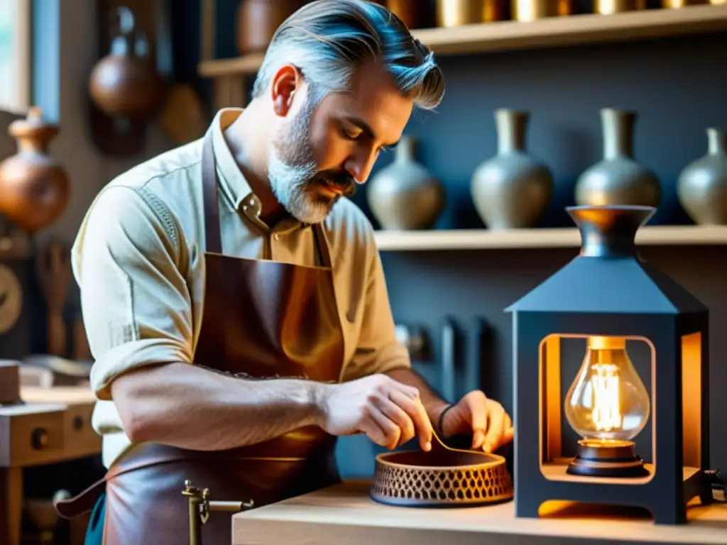 Artesano del renacimiento fusionando artesanía tradicional mediante impresión 3D