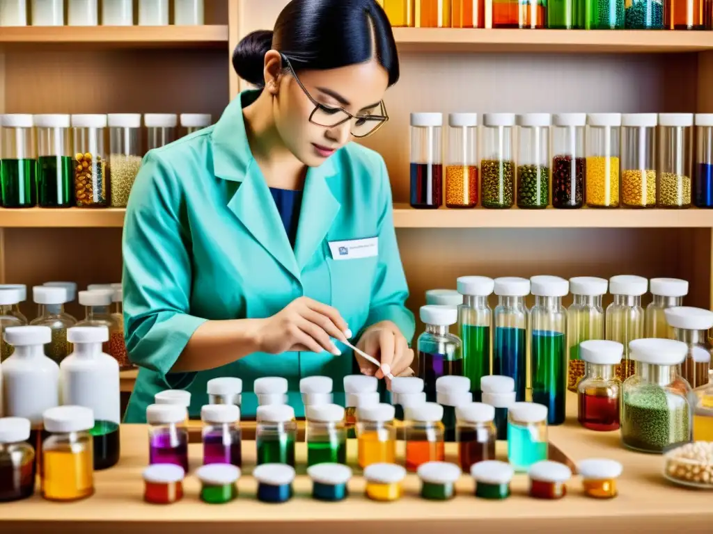 Biotecnólogo crea bioarte colorido con encanto vintage Una biotecnóloga crea bioarte colorido y complejo con técnicas artesanales, en una simbiosis entre bioarte y artesanía