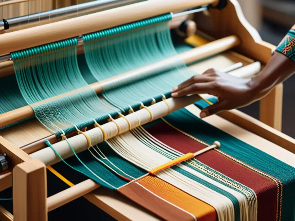 Integración robótica en arte textil: fusión de tradición artesanal y tecnología moderna en telar de madera y brazo robótico