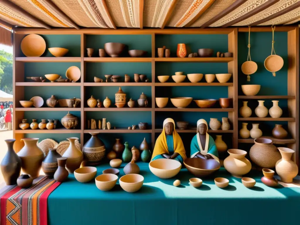 Un mercado vintage repleto de artesanías tradicionales en el ecommerce