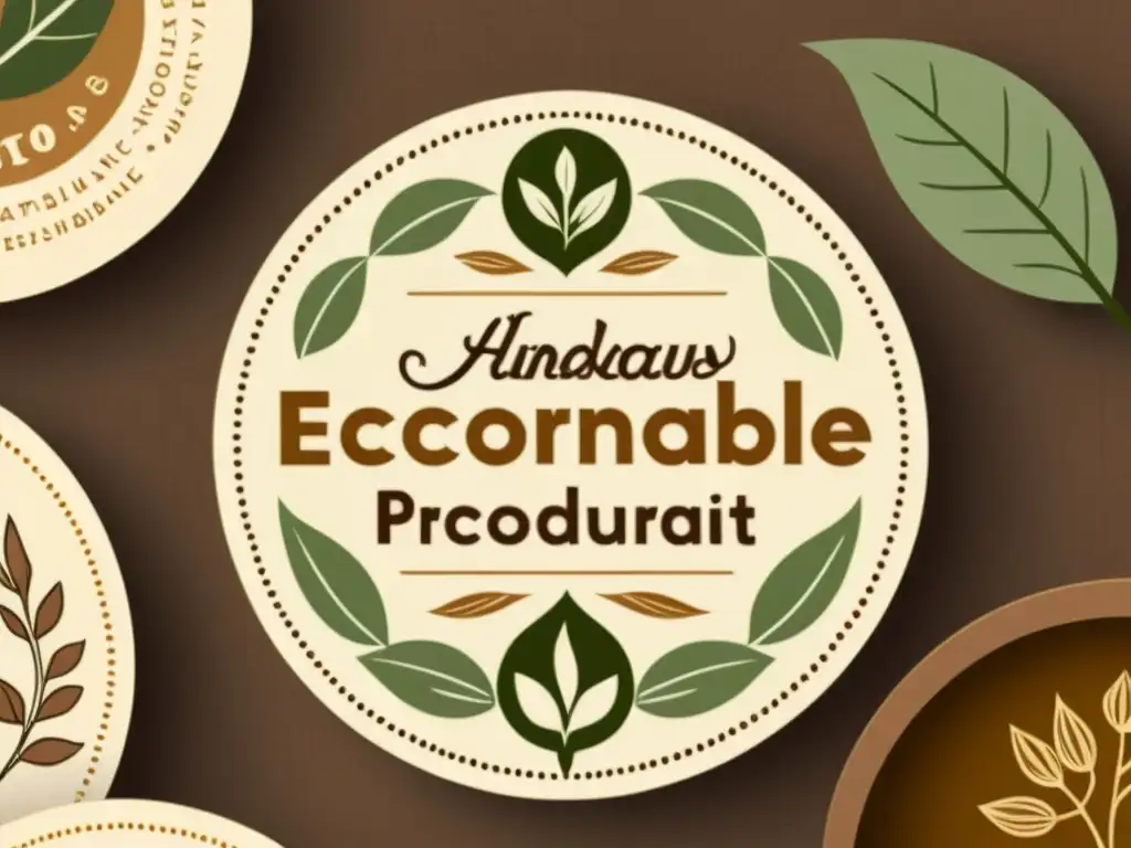 Arte digital artesanal eco-friendly: diseño auténtico y sostenible Un producto digital artesanal vintage con certificaciones eco productos artesanales digitales, evocando autenticidad y nostalgia