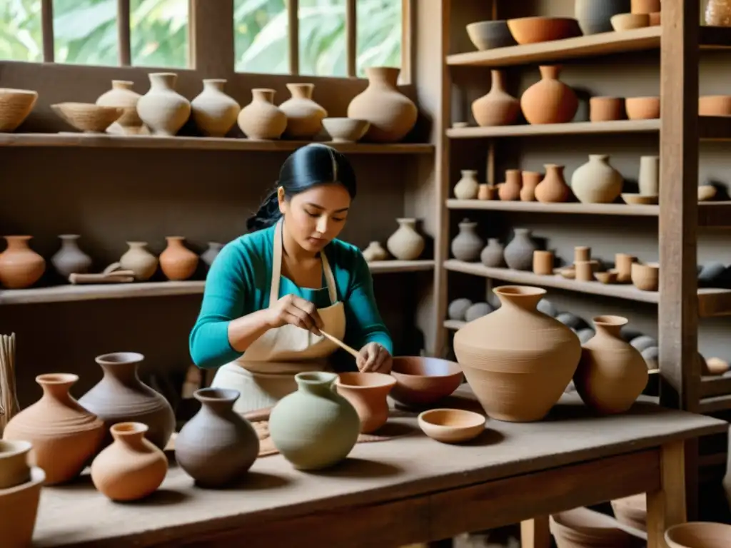 Un taller de artesanía tradicional con alianzas estratégicas, donde los artesanos crean piezas únicas con pasión y autenticidad