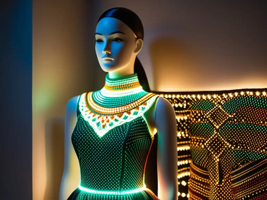 Textil artesanal con luces LED, fusión de tradición y tecnología wearable